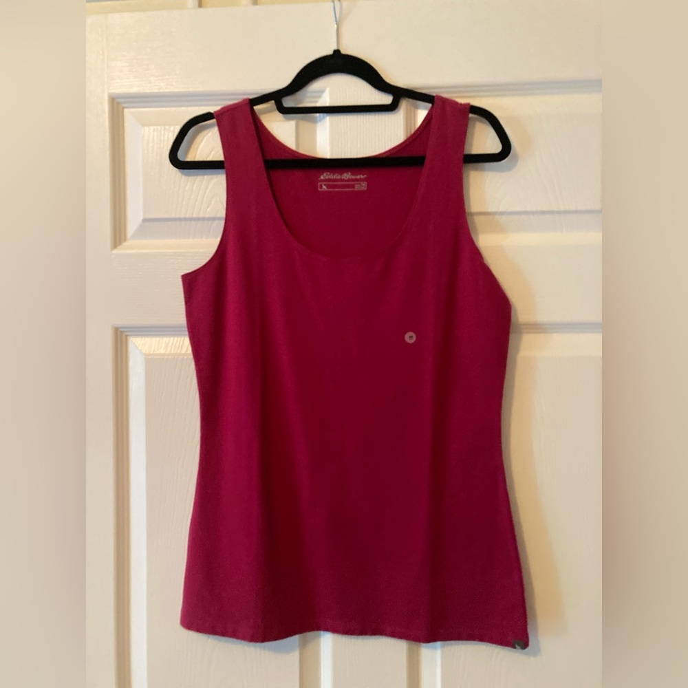 Eddie Bauer Tank, Raspberry, Size Medium Tall